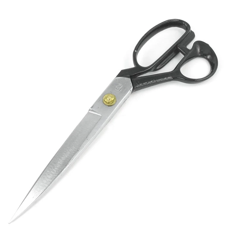 

Black Metal Handle Tailor Stainless Steel Sewing Shear Scissor 12" Long