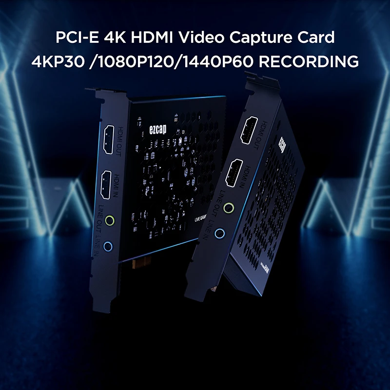Pci-e Карта видеозахвата 4k HD видео захвата 1080p 60pfs запись игрового конференции
