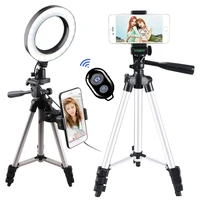 phone selfie ring light 6 dimmable usb plug round lamp with tripod bluetooth for studio photography video photo ringlight