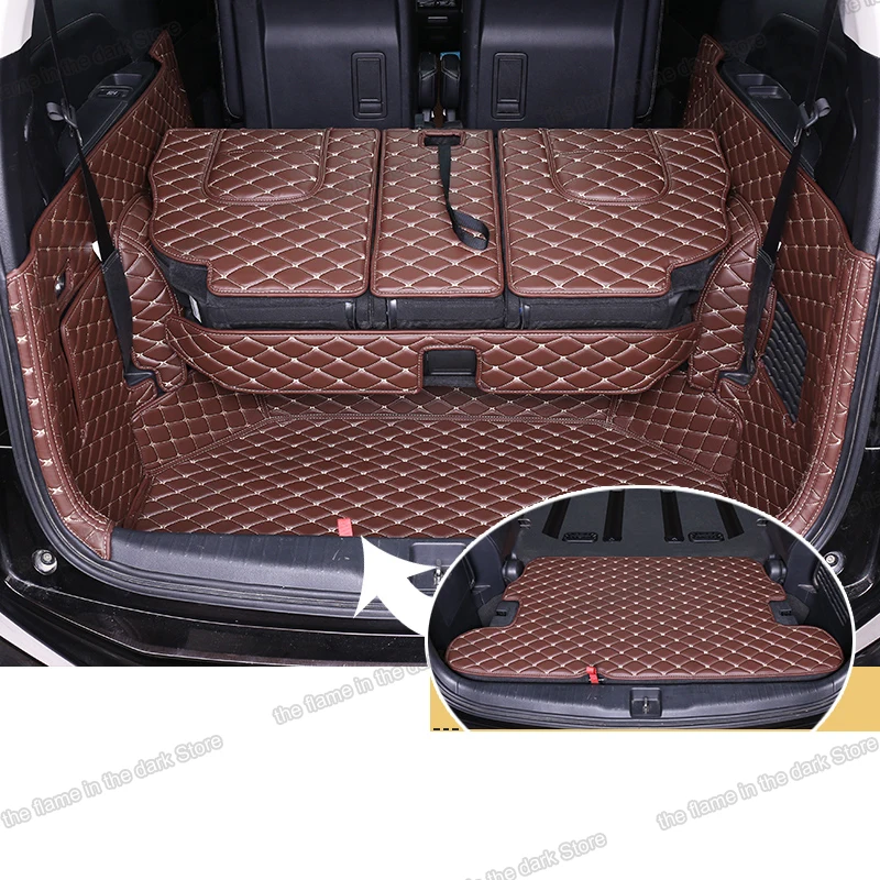 Коврик для багажника из волоконной кожи Lsrtw2017 подкладка груза Honda Odyssey 2015 2016 2017 2018