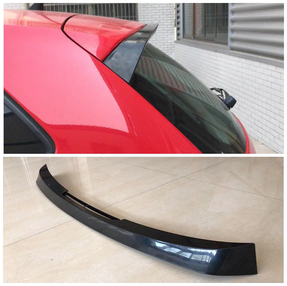 Черный Задний спойлер для багажника ABS подходит Volkswagen POLO GTI 2010 2011 2012 2013 2014 2015 2016 2017