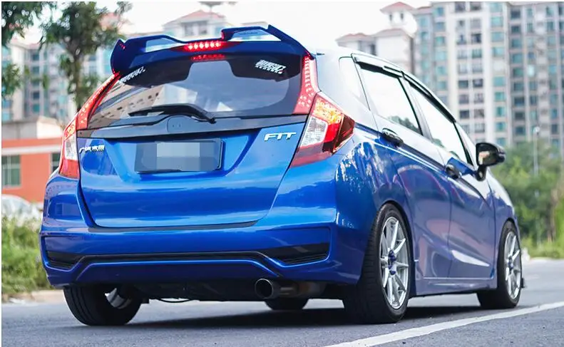 Спойлер для Honda fit jazz 2014 2019 OUXB АБС пластик цветной задний спойлер автомобиля