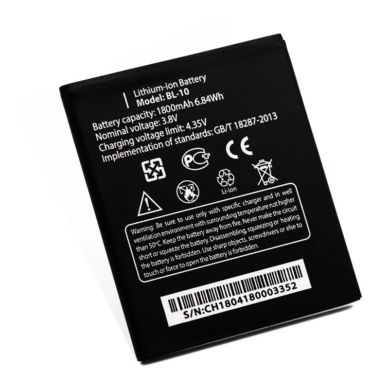 

1800mAh BL-10 High Quality Replacement Battery For Thl BL 10 BL10 T12 Mobile Phone