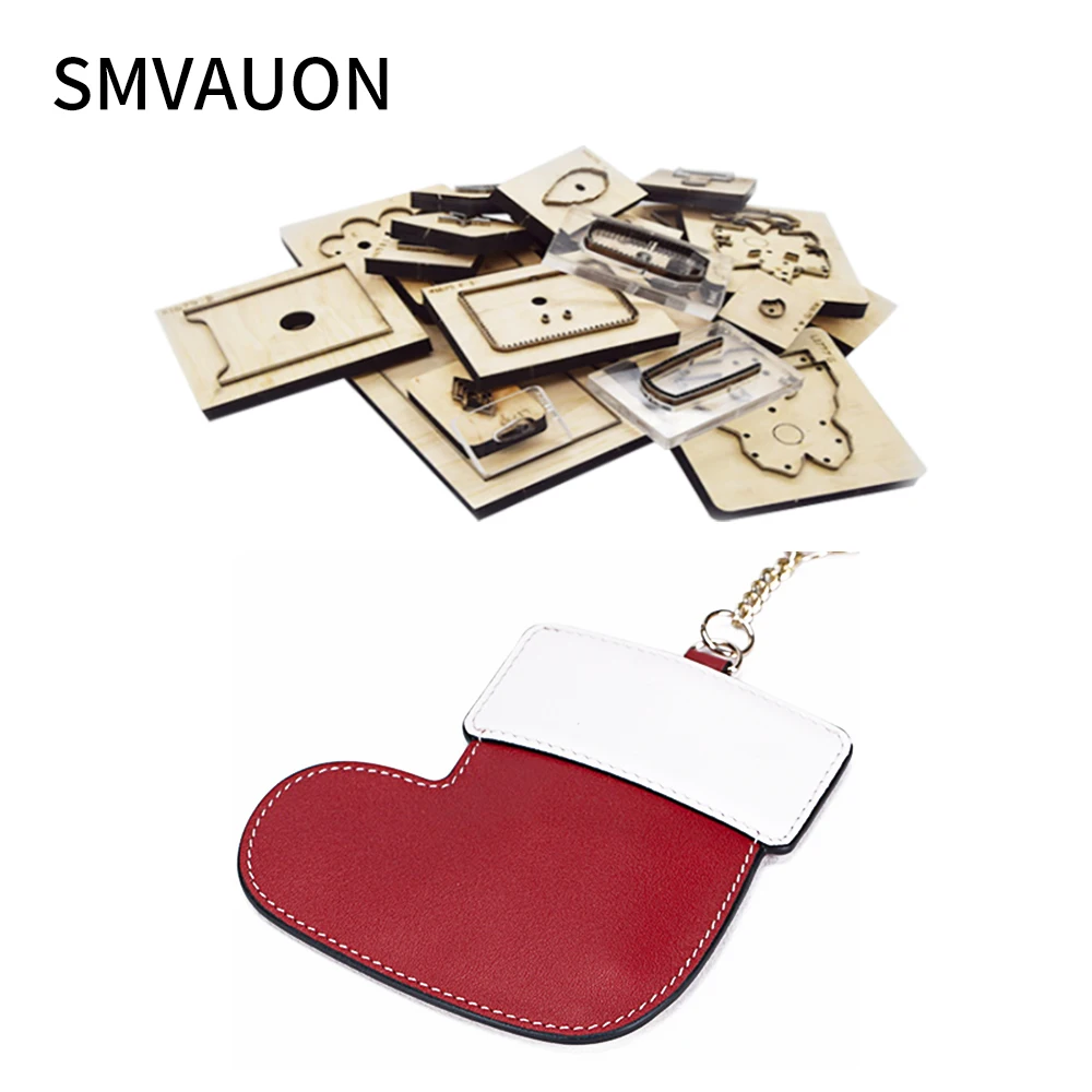

Christmas Socks Pendant Wood Die Cutting 2020 Diy New Decorative Steel Die Cutting Leather Bag Suitable For Die Cutting