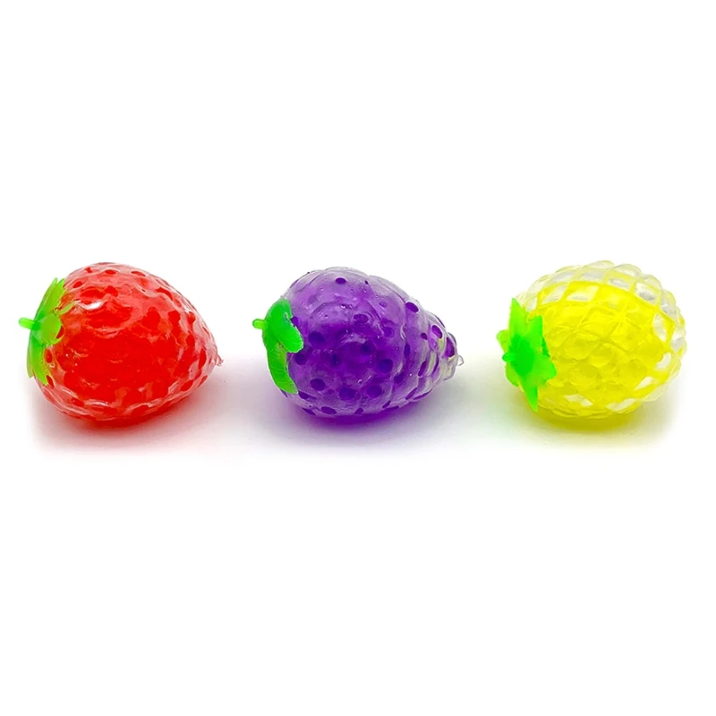 

A5YC Soft Stress Relief Exquisite Strawberry Squeeze Toy, Cartoon Squishy Rebound Simulation Decompression Toy for Kids