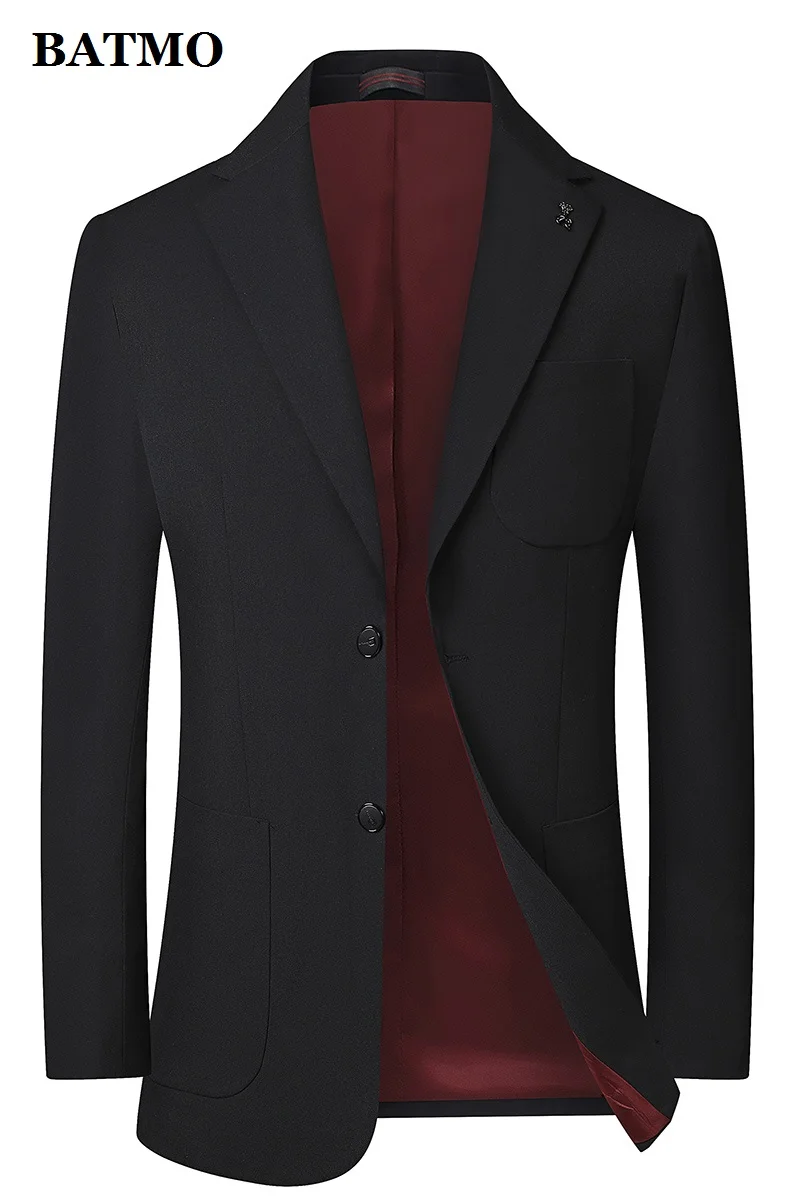 

BATMO 2020 new arrival spring&summer thin casual blazer men,men's grey suits jackets ,XZ1991