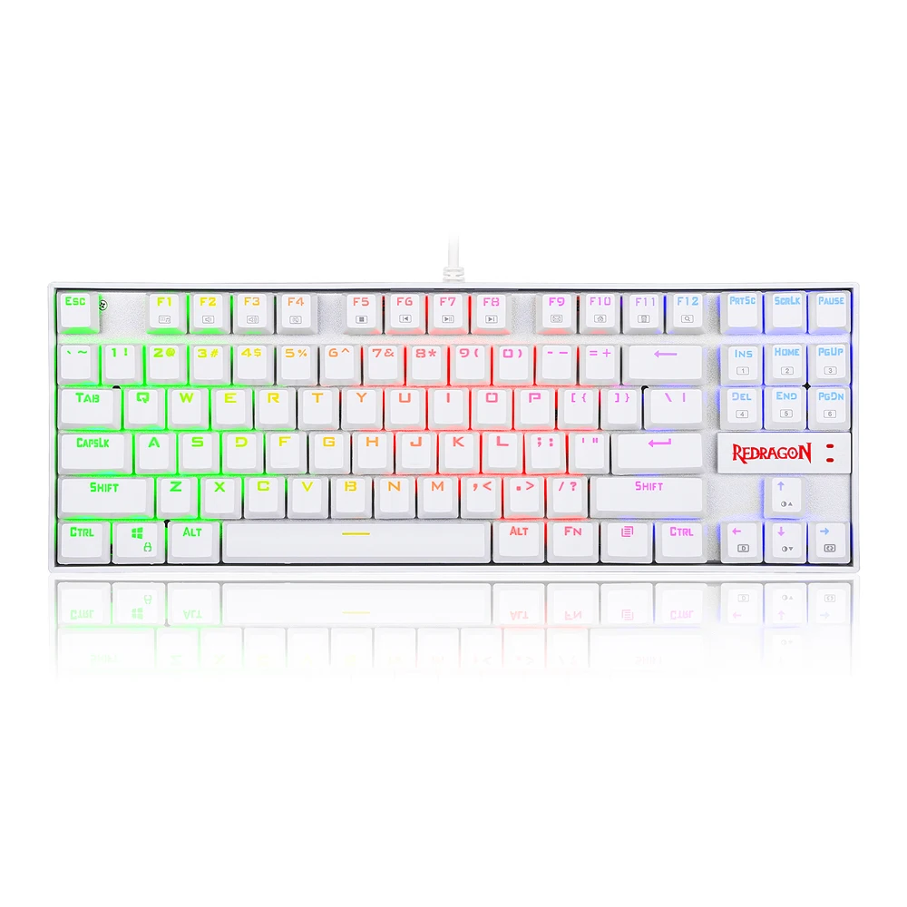 Механическая клавиатура Redragon K552 Kumara RGB проводная игровая с 87 клавишами и