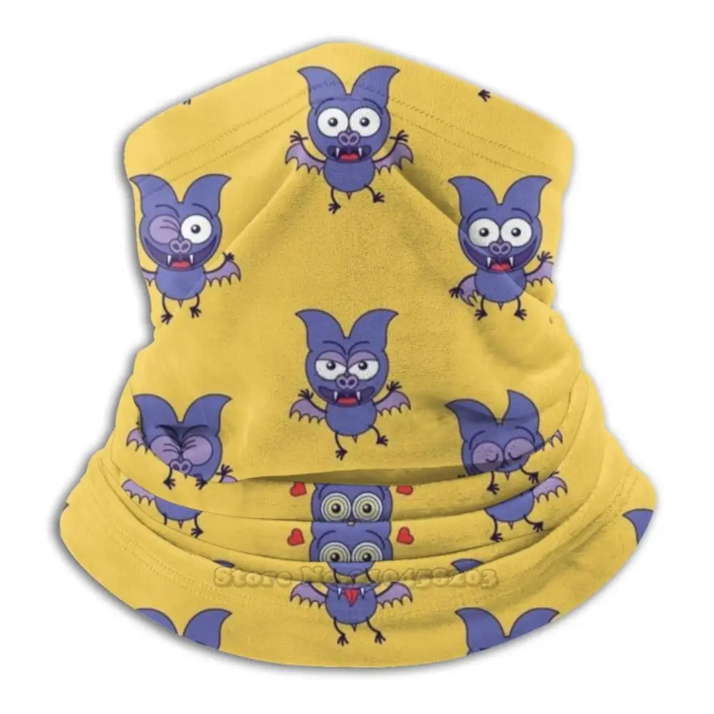 

Озорной Хэллоуин летучая мышь показывает серию забавных настроений бандана шарф-маска шеи Теплый головной убор Хэллоуин шаблон