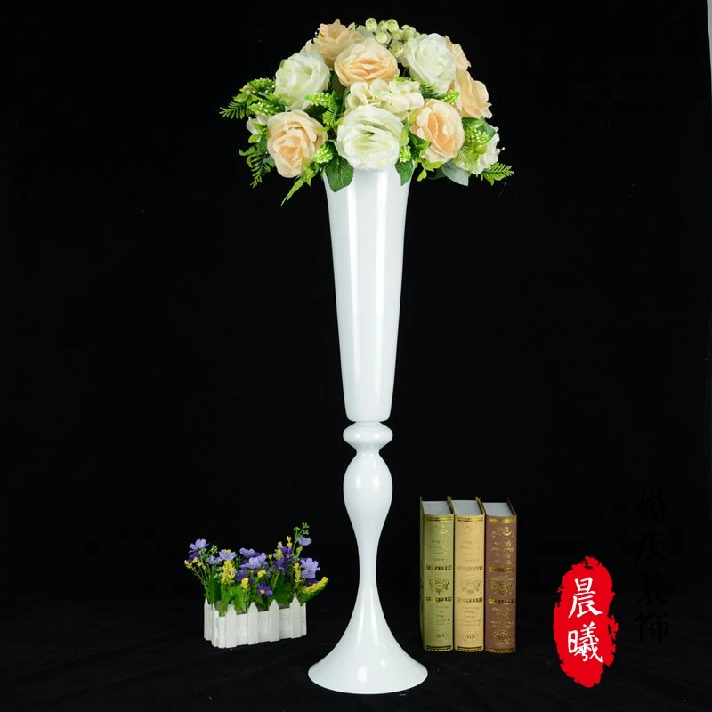 

Flowers Vases Table Centerpiece Vase Metal Gold Tabletop Road Lead Type Flower Holder for Home/Wedding Decoration Best Gift G031