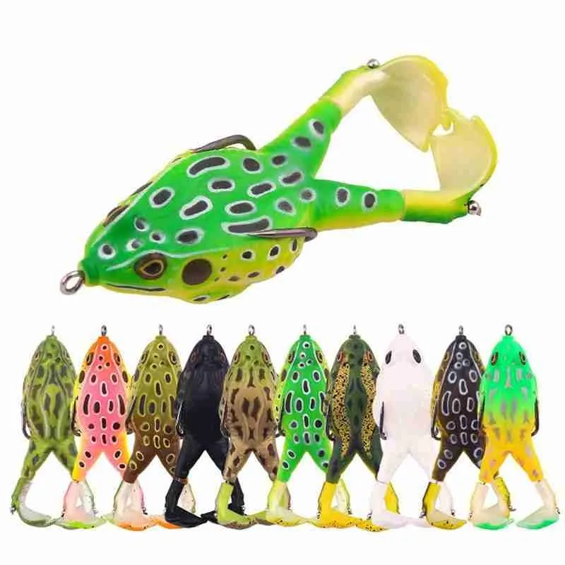 

Double Propellers Frogs Soft Bait Soft Silicone Fishing Lures Imitation Frog Rubber Soft Bait 9cm Frog Lure Bait Fishing Tackle