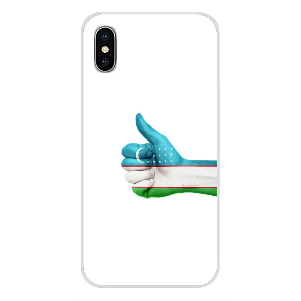 Узбекистан Флаг Национальный флаг силиконовые чехлы для samsung Galaxy S3 S4 S5 мини S6 S7