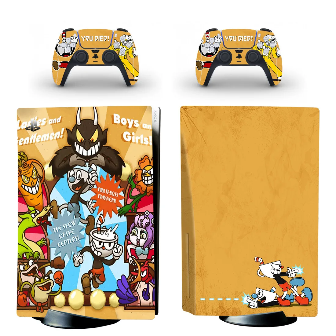 

Cuphead PS5 Standard Disc Skin Sticker Decal Cover for PlayStation 5 Console & Controller PS5 Skins Stickers Vinyl