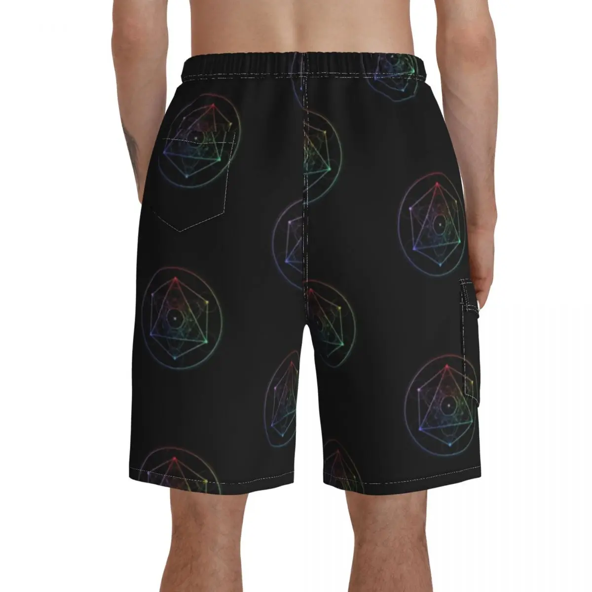 

Metatrons Board Shorts Beach Swimming Trunks Polyester Pattern Men Swim Trunks