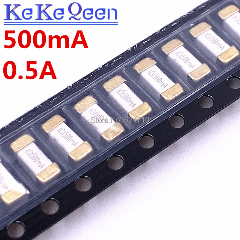 100 шт. = 10 видов * 1808 SMD 0.5A/1A/2A/3A/5A/6.3A/8A/10A/12A/15A каждый Позолоченные колпачки для