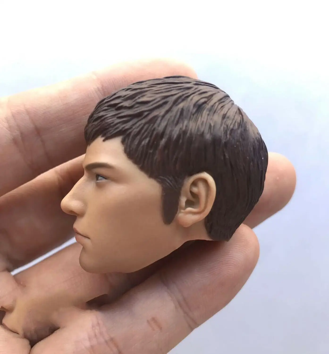 

1/6 Lightspeed Boy Head Sculpt Monk Head W/ Hair PVC Man Head Fit 12'' Figure