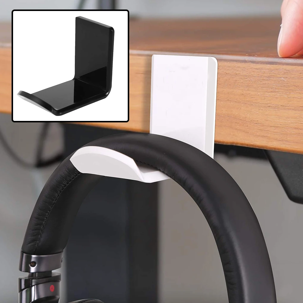 

Headphone Wall Hanger Computer Headset Earphone Display Holder Acrylic Wall Mounted Hook
