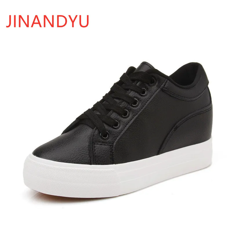 Женские кроссовки на платформе повседневная обувь танкетке массивные со скрытым