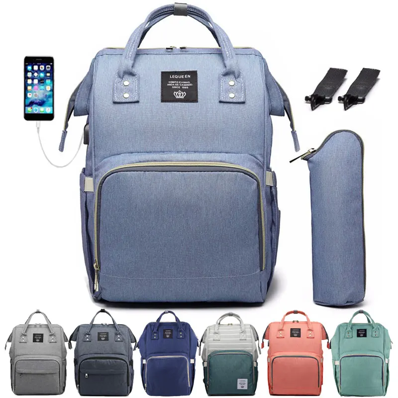 Детские сумки крюк для коляски usb порт рюкзак мам водонепроницаемая сумка