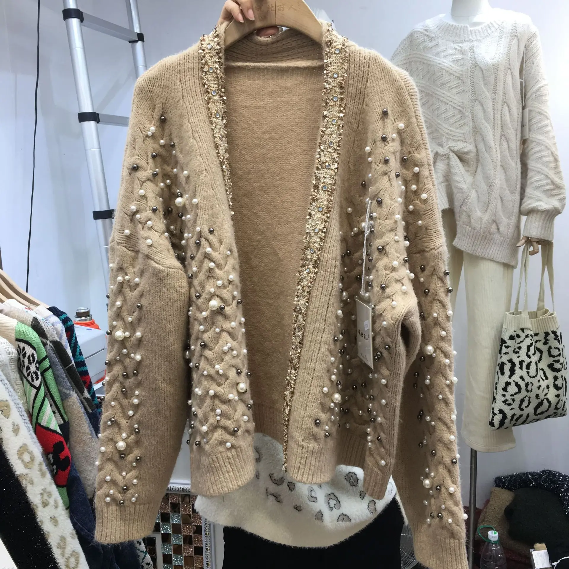 Весна 2020 женское пончо с длинным рукавом мягкий материал вязаный женский свитер