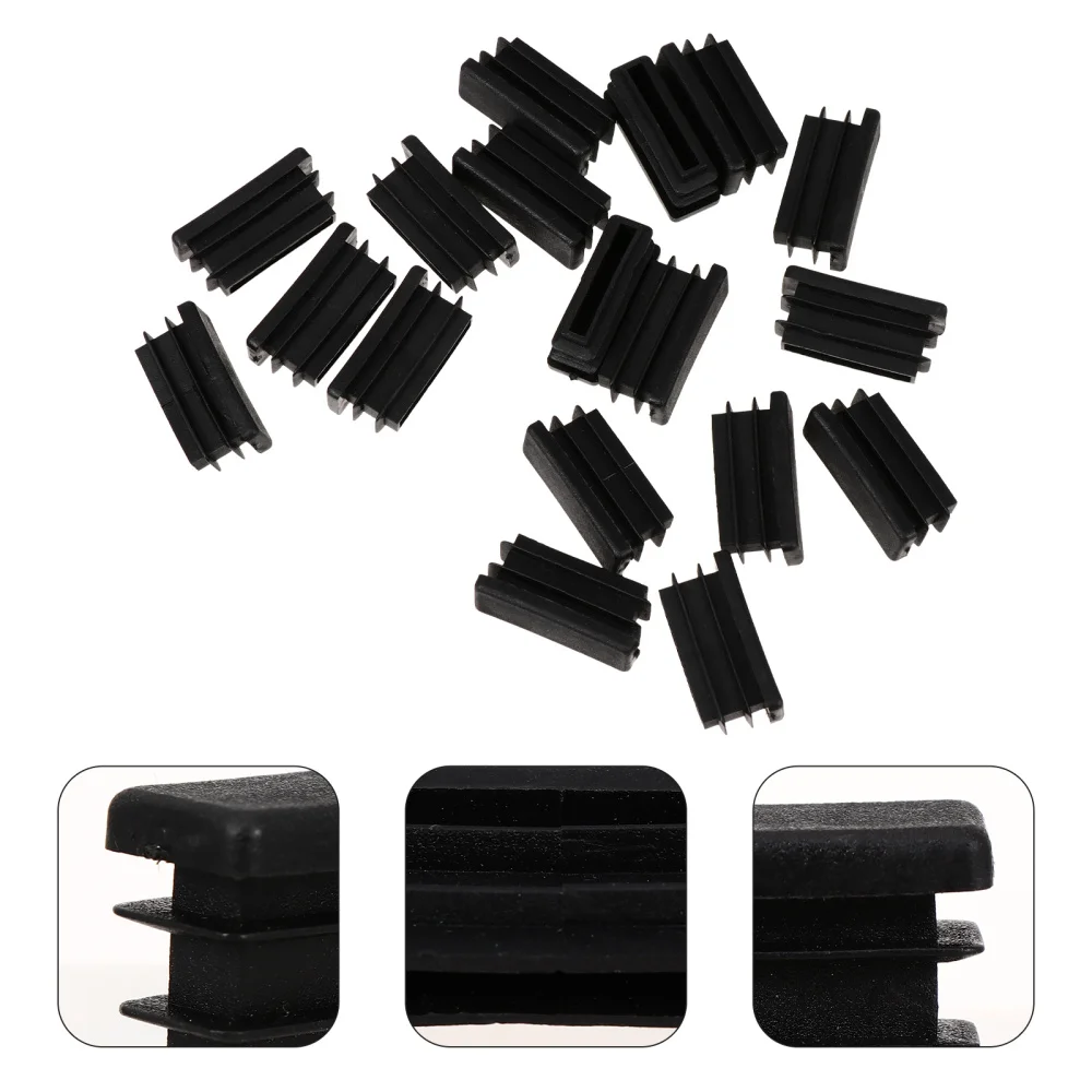 

100pcs Furniture Leg Plug Square PVC Cover Tube Bung Blanking End Caps