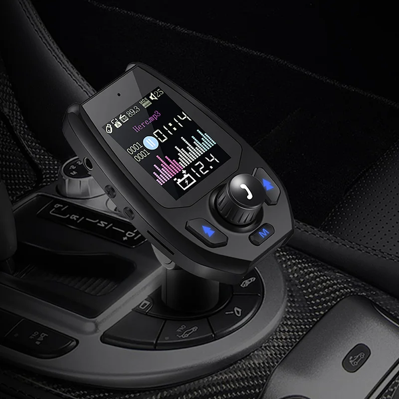 Bluetooth 5 0 5V3. 1A fm передатчик адаптер напряжение батареи двойной USB зарядное