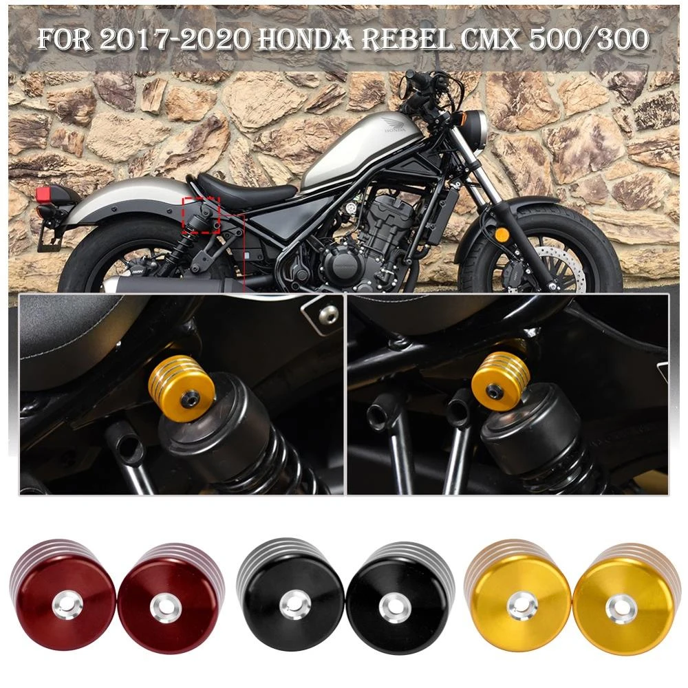

Motorcycle CNC Aluminum Rear Shock Absorber Decorative Cover Cap For Honda Rebel CMX 300 500 CMX500 CMX300 2017 2018 2019 2020