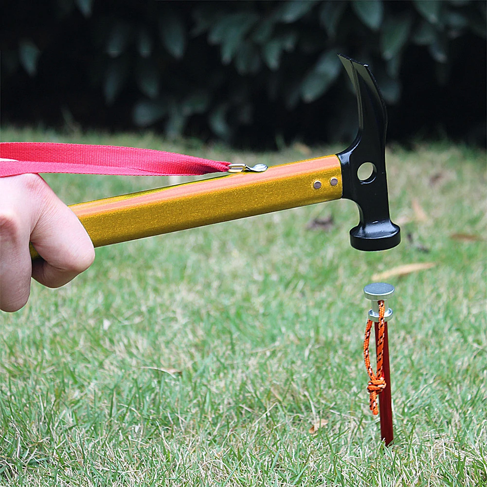 Многофункциональный молоток из алюминиевого сплава для кемпинга ссветильник