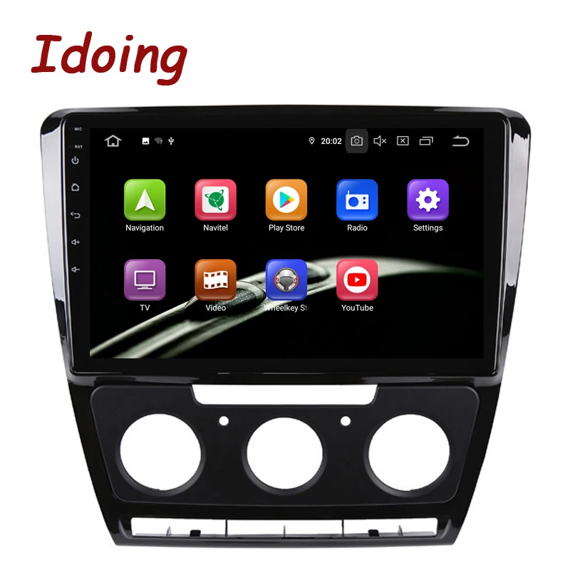 Idoing 10 2 &quotAndroid для Skoda Octavia A5 2008 2013 автомобильный Радио Мультимедиа Видео плеер