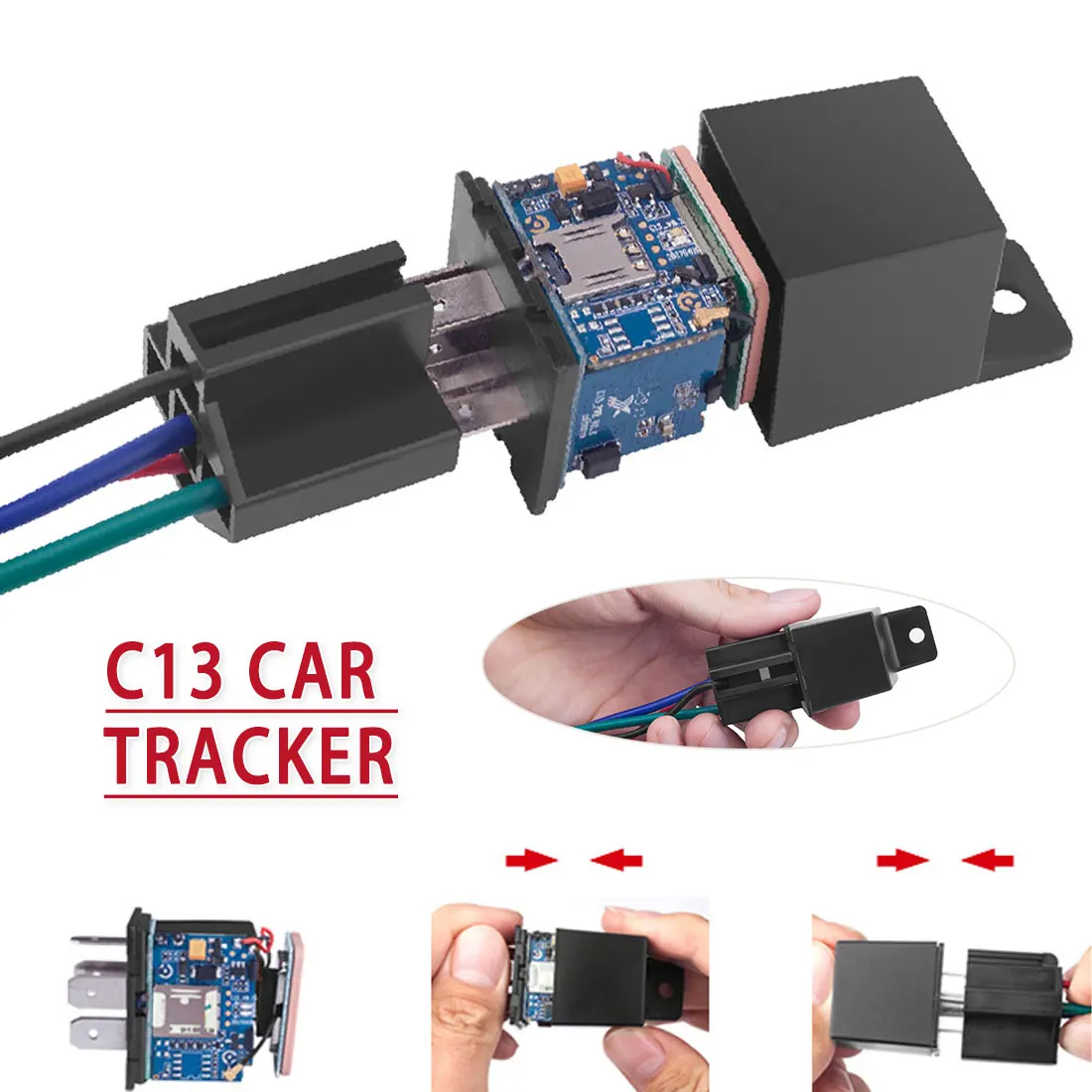 

Car Motorcycles Relay GPS Tracker Tracking Device Locator Remote Control Anti-theft Cut off oil ACC towed away SMS alarm System