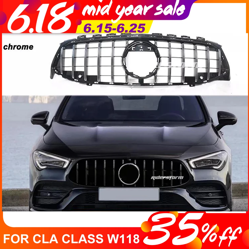 Новинка 2020 автомобильный передний сетчатый гриль для Mercedes CLA Class AMG GT W118 cla200 2019 CLA220
