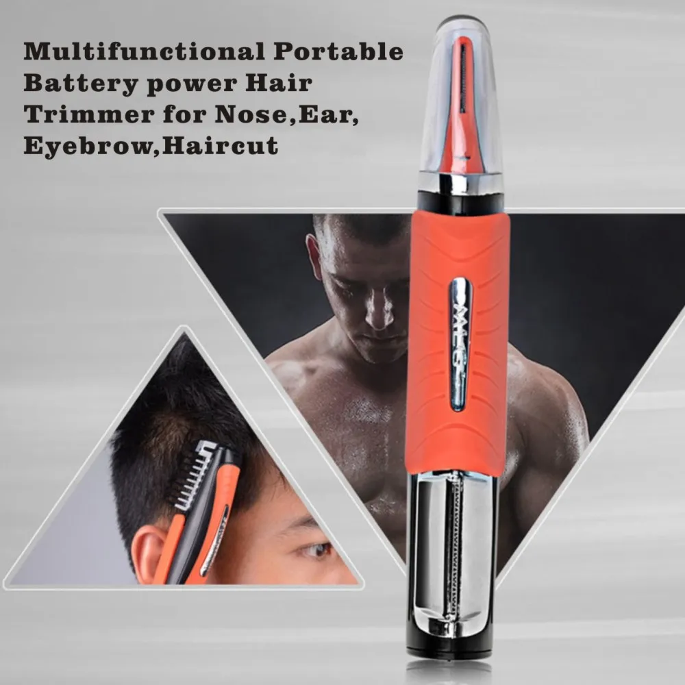 Светодиодный Многофункциональный двойной головкой бритвы нос триммер для волос