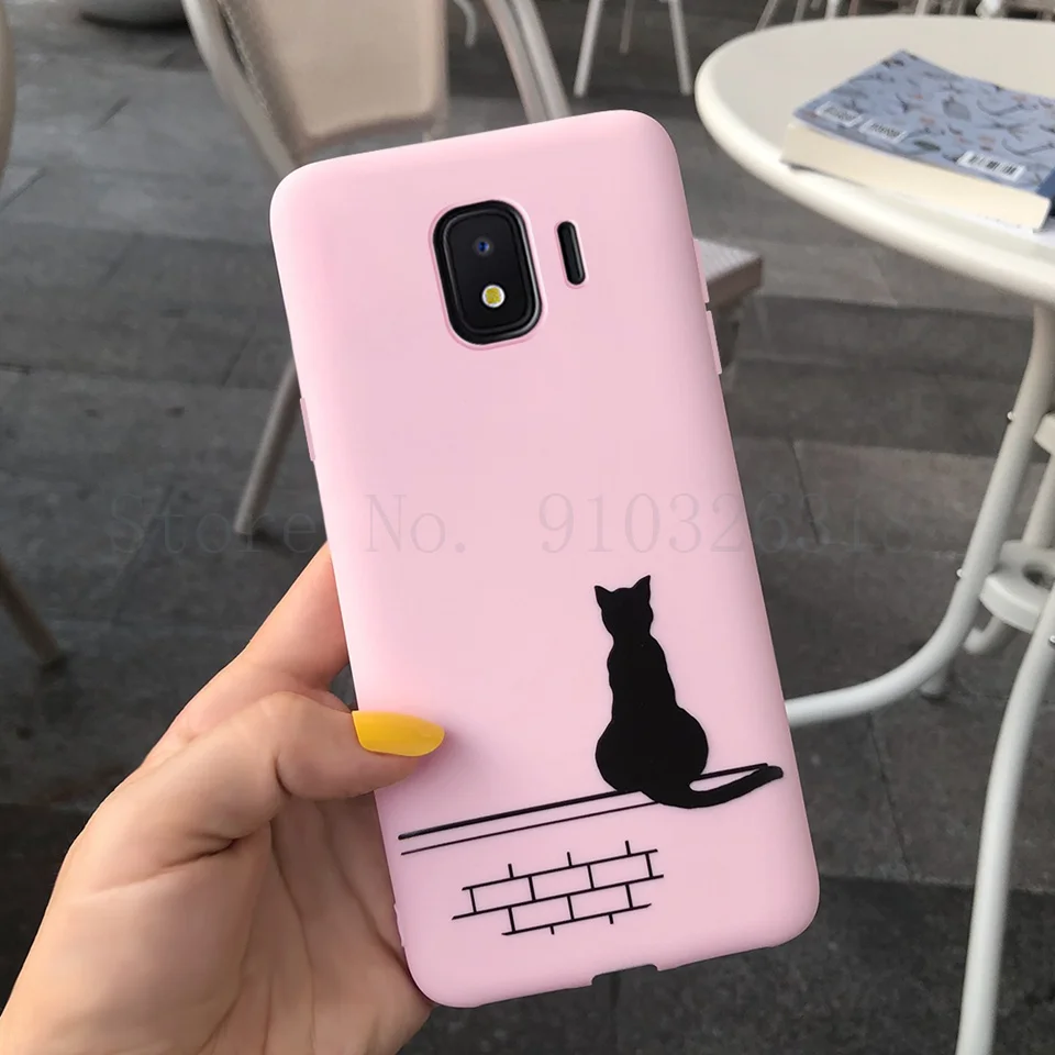 Чехол для телефона силиконовый Samsung Galaxy J4 J400F Plus мультяшная пара кактус мягкая