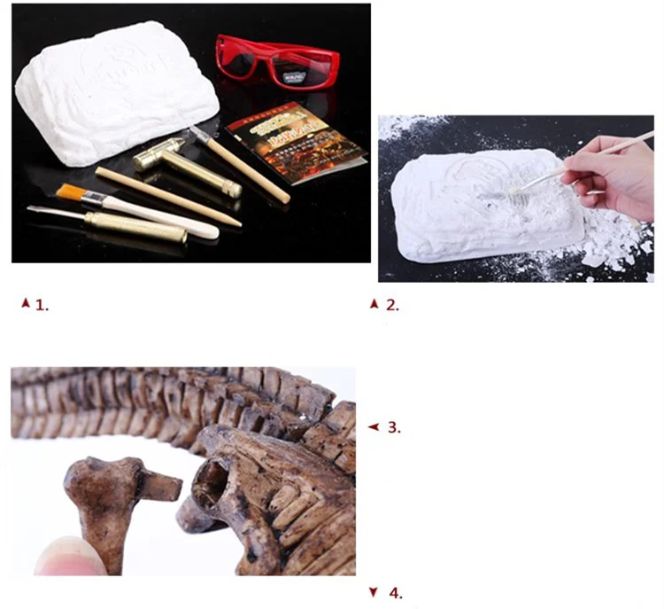 [Забавный] детский археологов копающие Динозавры юрского периода наборы T-Rex и