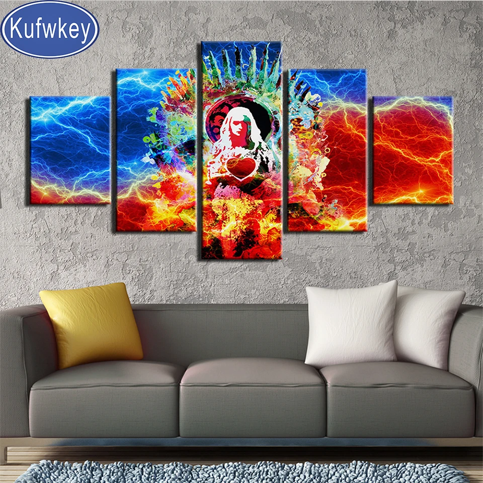 

Девы сердце алмазов картина 5 шт. 5d diy мозаичная картина, выполненная в технике алмазной вышивки картины diy головоломки с бриллиантами камни ...