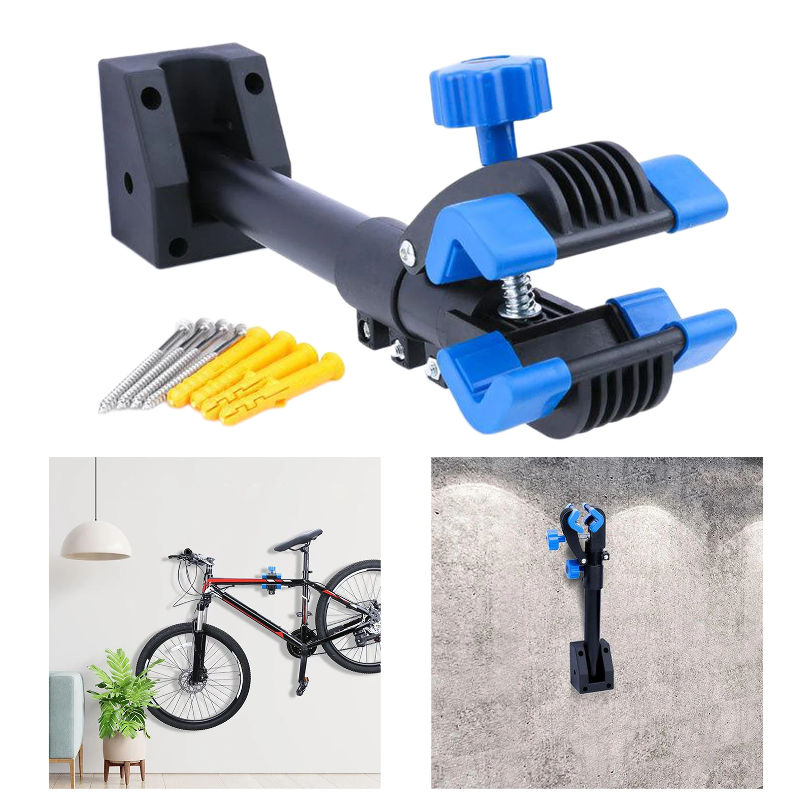 

Folding Bike Repair Stand Clamp, Bicycle Wall Mount Rack Holder, Bicycle Mechanic Workstand Hanger, Maintenance Tool Clip
