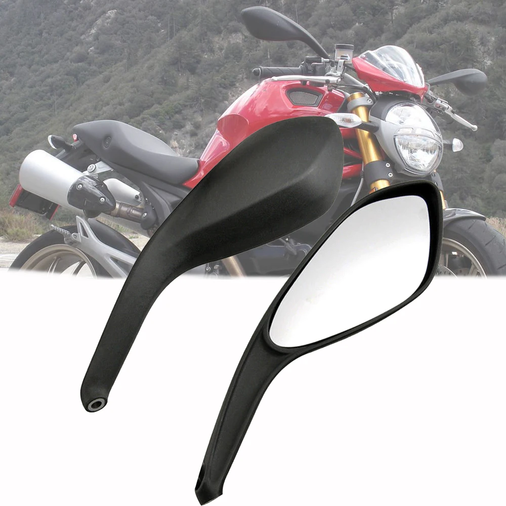 Для DUCATI MONSTER 695 696 796 мотоциклетные боковые зеркала заднего вида Пара абсолютно