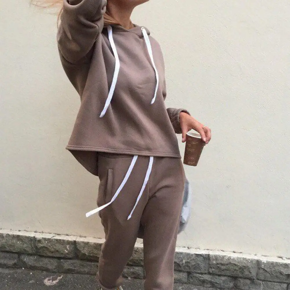 

Спортивный костюм женский, с капюшоном и штанами, 2 шт./компл.