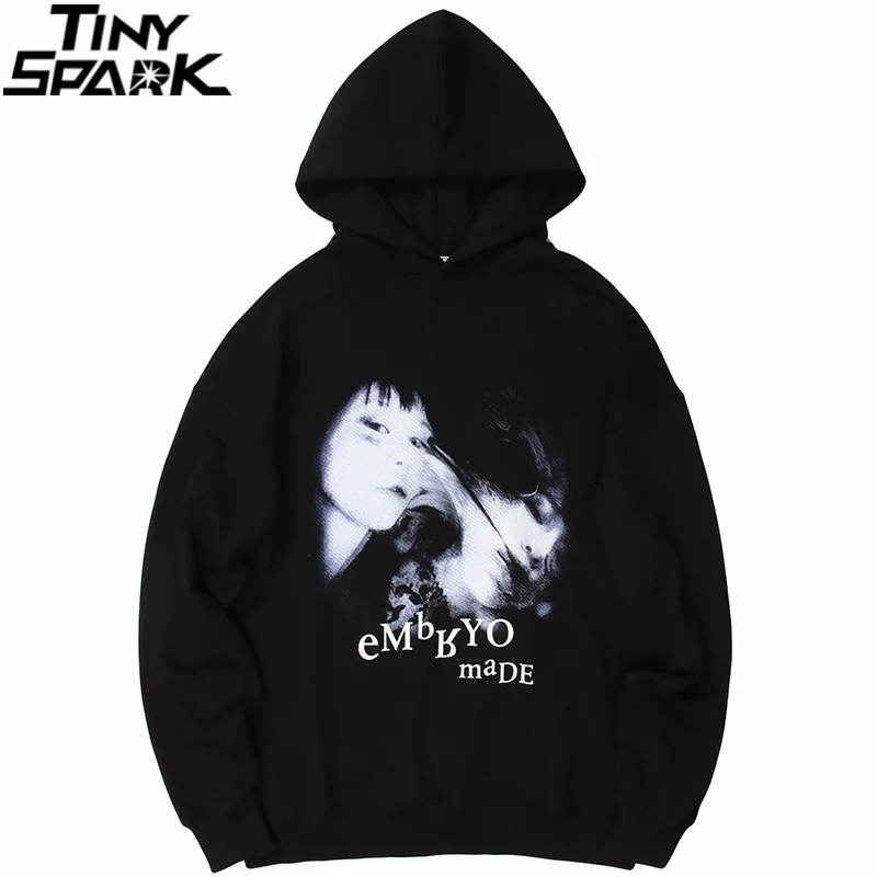 Уличная одежда худи в стиле хип хоп толстовка Иллюзия девушка с буквенным