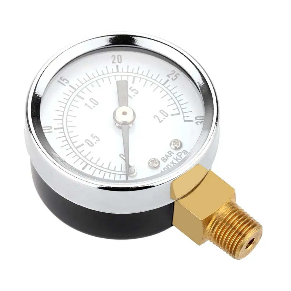 0-30 PSI 0-2 бар 40 мм Манометр измерительный прибор для компрессора манометр