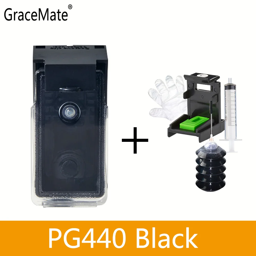 Black Upgrade GraceMate Совместимость PG440 CL441 XL перезаправляемый картридж для hp Canon MG3240 MG3540 MG4240 MG3640 MX524 MX454 MX374 MX434 MX450 - Цвет: Black Upgrade