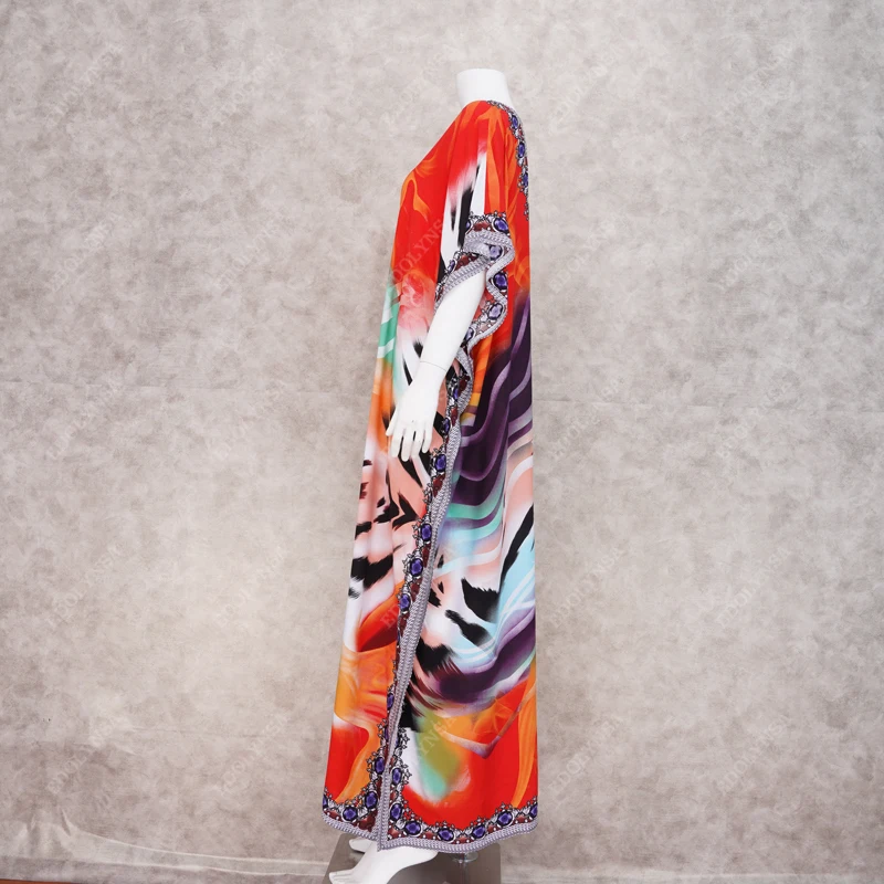 Хлопковое длинное пляжное платье для женщин Пляжное парео купальник накидка