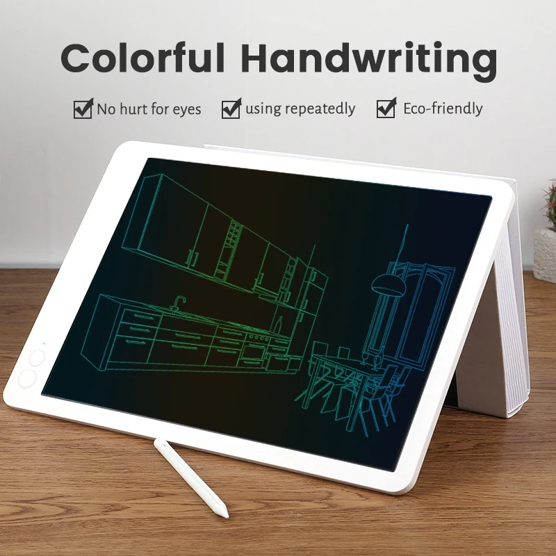 

Aibevi Portable 13.5'' Smart LCD Writing Tablet Electronic Notepad Drawing Graphics Handwriting Pad Board With Colorful Screen