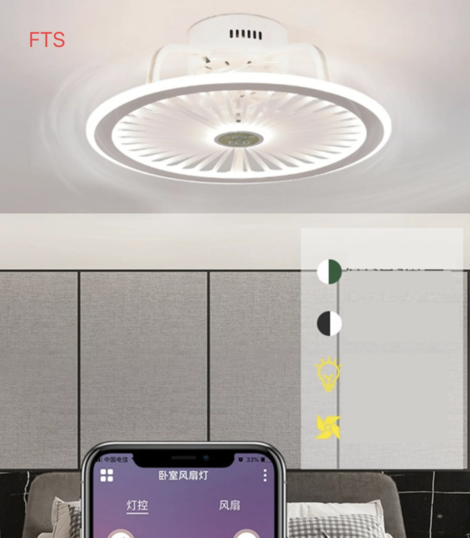 

Ультра-тонкий потолочный вентилятор-светильник Невидимый спальняrestaurant Nordic листовый бытовой люстра с электрическим вентилятором