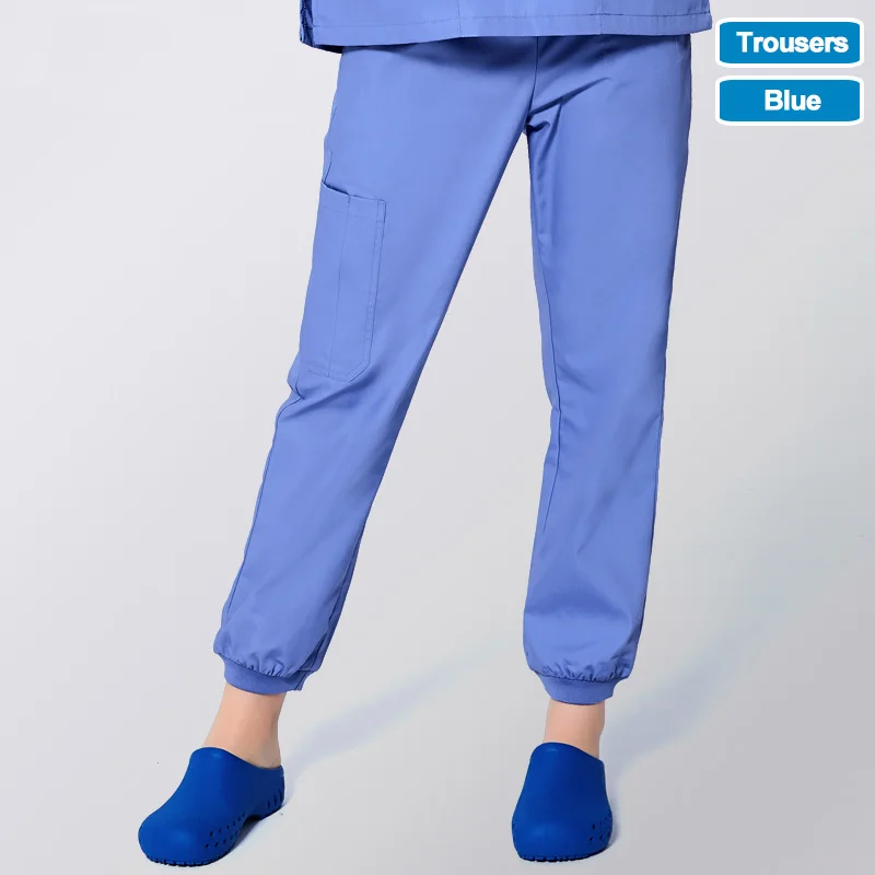 Штаны для медсестер ANNO рабочие униформа из хлопка эластичные манжеты скраб зубов