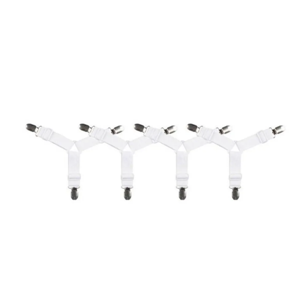 Bedding Article Accessory 4pcs Nylon Buckle Elastic Band Non Slip Sheet Fixer Holder for Bed sheets Practical Bedspread