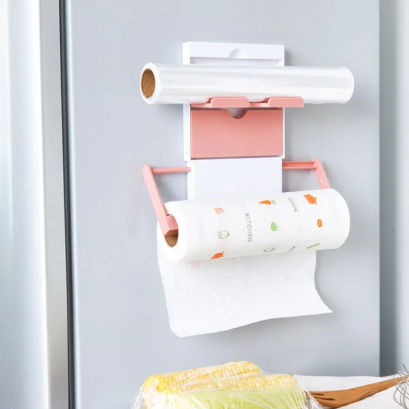 Выдвижной с многослойным покрытием кухонная магнит пищевая пленка полотенце