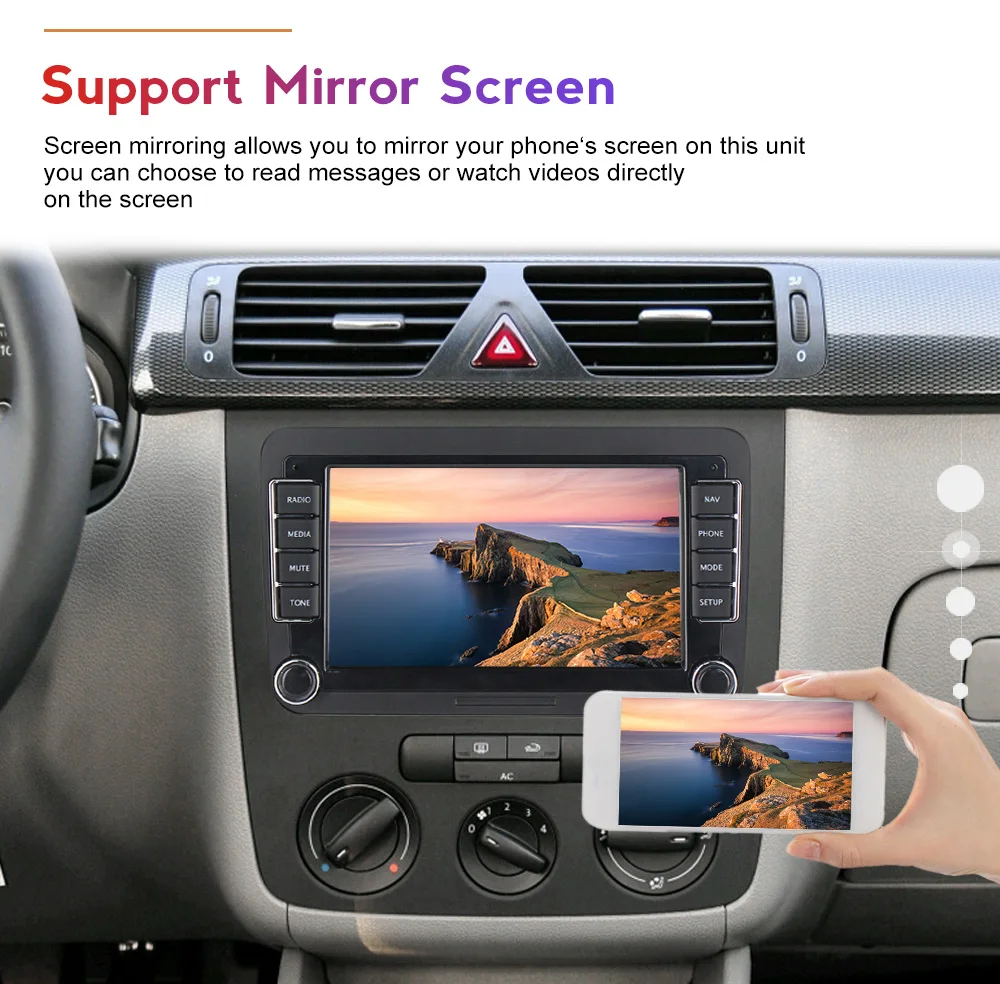NaviFly Android Car Multimedia Player Radio GPS For VW/Volkswagen/Golf/Passat/b7/b6/Skoda/Seat/Octavia/Polo/Tiguan | Автомобили и