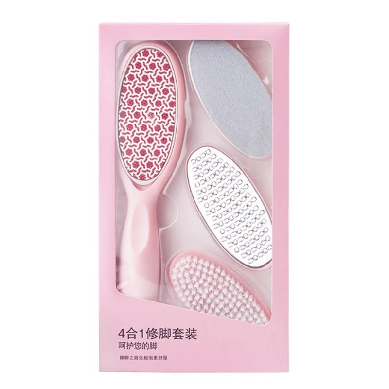 

4 in 1 Kit Foot Care Callus Remover Brush Glass Grinding Dead Skin Feet Grinding G6KE