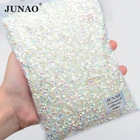 JUNAO оптовая продажа ss6 ss8 ss10 ss12 ss16 ss20 ss30 прозрачные стразы горячей фиксации