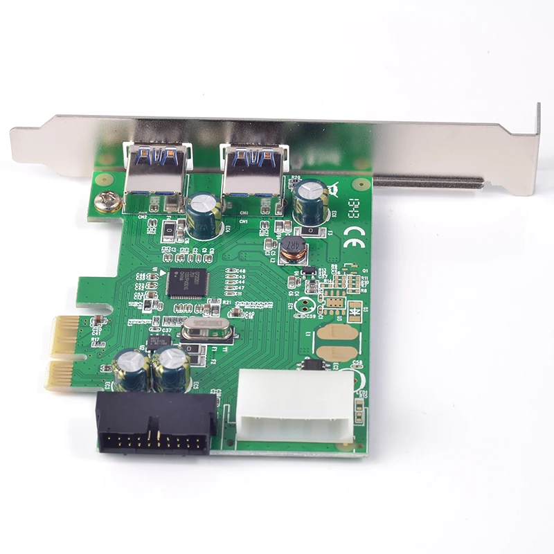 USB PCI e 19 pin адаптер express к 3 0 2 порта карта расширения USB3 конвертер чип NEC|Платы